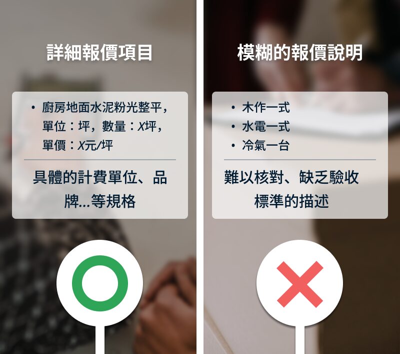 確認設計、監工與工程是否分列